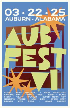 an event poster for the auburn festival