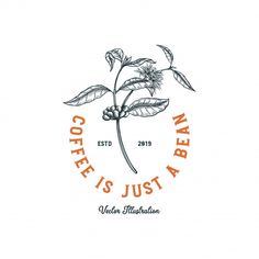 the logo for coffee is just a flower