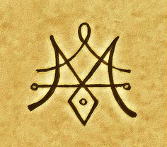 an image of a symbol with two crossed swords on it's side, in black ink