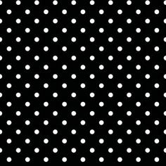 white polka dots on black background