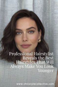 Get ready to be amazed as you step into our world of sophisticated and youthful hairstyles Our collection is designed to make you feel confident, stylish, and most importantly, years younger! Explore, get inspired, and transform your hairstyle game today! ​ ​ ​ ​ Elegant Hair Colour, Mid Thirties Hair Styles, Womens 30s Hairstyles, Haircuts For 39 Year Old Women, Thirties Hairstyles, Brunette Styles 2024, Late 30s Hair, Polished Hairstyles, Hairstyle To Look Older