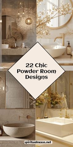 Elevate your powder room with these chic design ideas. Perfect for making a statement, each one combines luxury with practicality. Get inspired by modern accents, rich textures, and timeless details! #PowderRoom #LuxuryHome #BathroomDesign Guest Sink Ideas, Guest Cloakroom, Guest Small Bathroom Ideas, Amazing Powder Rooms, Powder Room Inspiration Modern, Timeless Half Bathroom Ideas, Classy Powder Room Ideas, Luxury Guest Bathroom Ideas Powder Rooms, Chic Powder Room Ideas