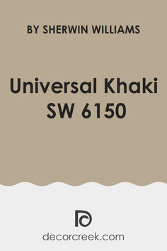 Universal Khaki SW 6150 Paint Color by Sherwin Williams