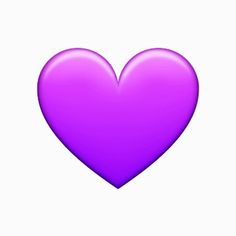 a purple heart on a white background