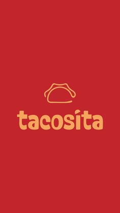 tacosita logo on a red background