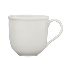 a white coffee cup on a white background