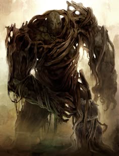 an image of a creature made out of wood