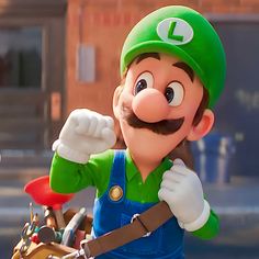 Luigi in The Super Mario Bros Movie