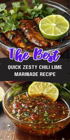 the best quick zesty chilli lime marinade recipe for grilled chicken or fish