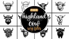free highland cow svg files