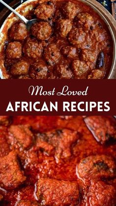 the most loved african food in africa is made with meatballs and tomato sauce, so it's easy to make