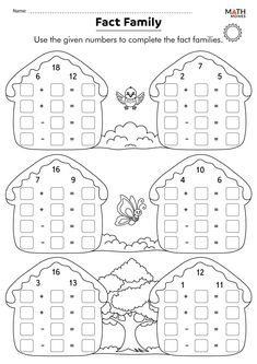 the worksheet for addition and subtraction with numbers to 10 on each page