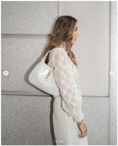 One Color, Gucci White Bag, Gucci Jackie Bag White, Luxury White Gucci Shoulder Bag, Gucci Jackie Bag 1961, Gucci, White, Hair, Instagram