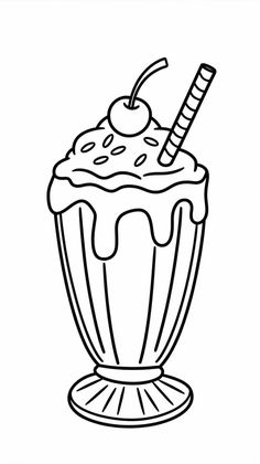 an ice cream sundae with a cherry on top