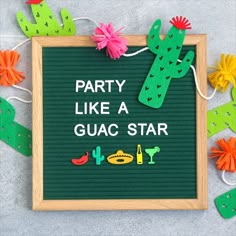 Fiesta - Cinco De Mayo Letterboard Icons & Quotes