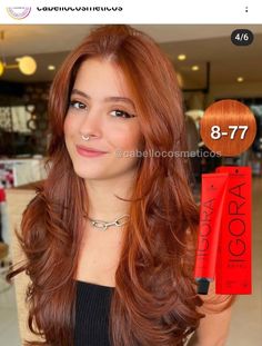 Auburn Hair Color Igora, Copper Hair Formula Igora, Igora Reds, Igora Royal Auburn, Copper Hair Igora, Igora Red Copper, Igora Hair Color, Igora Royal Copper Red, Igora Royal 4-5 Hair Dye