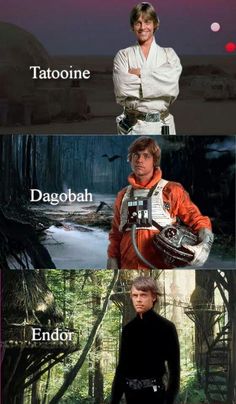 the star wars characters are in different positions, and each has their own name on it