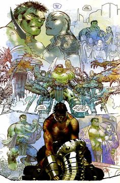 an image of a comic character surrounded by other characters
