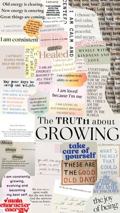 a collage of different types of words and phrases