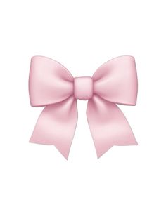 a pink bow on a white background
