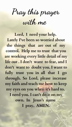 a poem written in the language pray this prayer with me