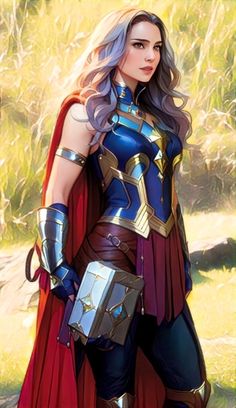 Marvel Scarlet Witch Art, Warrior Woman Marvel Comics, Scarlett Johansson Black Widow Fanart, Black Widow Deviantart, Female Thor, Black Widow Marvel Hot Art, Gods And Goddesses, Looney Tunes, Thor