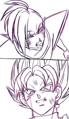 an image of the face and head of gohan from dragon ball zotai