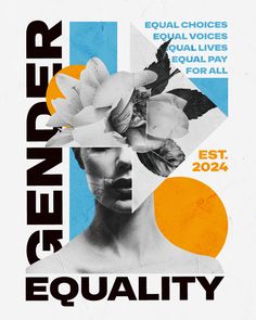 Gender Equality For All Collage Typography