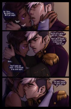 an image of two people kissing each other with text above them that reads, i'm