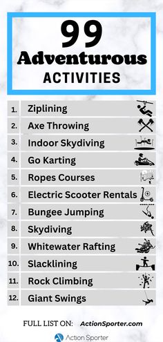 adventurous activities