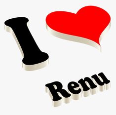 the word i love reno written in black and white with a red heart above it