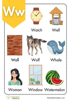 the words in this worksheet are for children to learn how to read them