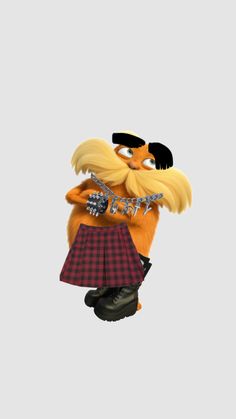 an animated character is flying through the air