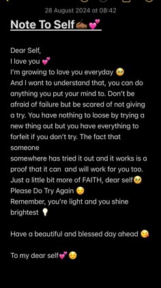 the text on the phone is written in different languages and it says, not to self