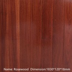 wood paneling with the name rosewood dimenson 138 - 1201mm