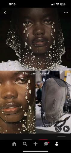 Tears Dress, Side Headpiece, Veil Masks, Water Veil, Greek Veil, Unique Veil Ideas, Eye Covering, Crown And Veil, Black Headpiece