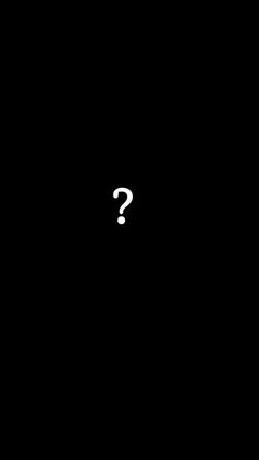 a black background with a white question mark