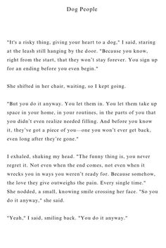 a poem written in black and white with an image of a dog on the page