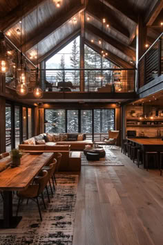 Cabin Interior Lighting, Forest House Design Interiors, Cabin Lights Interior, Modern Cabin Light Fixtures, Modern Cabin Lighting, Cabin Lighting Ideas, Cozy Cabin Lighting Inspiration, Cabins Interiors, Cozy Rustic Cabin
