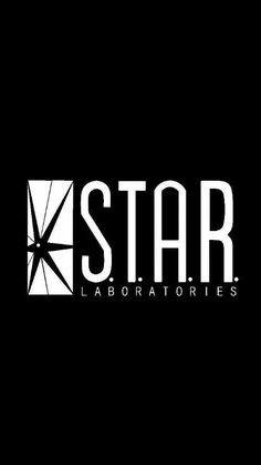the logo for star labs laboratoryries, which is black with white letters on it