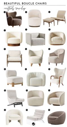the different types of chairs and how to use them in your home decorating project
