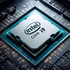 the intel core 9 processor on top of a motherboard