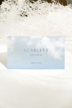 These cloud nine place cards can be printed flat or tented and are the standard 3.5x2 inch size. A table number is included in the bottom right corner, which you can include if you are using these as escort cards, or omit if they'll be used as place cards for the cloud 9 shower.

editable place card	place card wedding	place card template	place card printable	name card template	flat place card	wedding place card	name card	DIY name cards	name cards	cloud nine	cloud 9	cloud nine card
