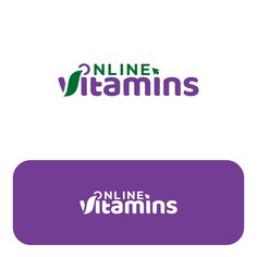Logo of Online Vitamins featuring green and purple elements with a leaf design.