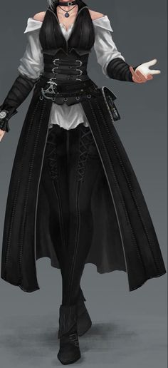 the character is dressed in black and white with his hands out, while he's wearing