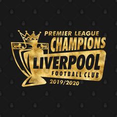 the liverpool football club's official logo, which is gold and black with a crown on it