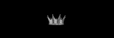a clear plastic crown on a black background