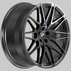 a wheel with black spokes is shown in this image, and it appears to be painted