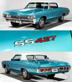 two pictures of the same car in different colors