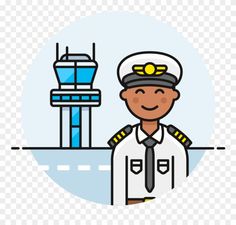 a man in uniform standing next to an airport control tower